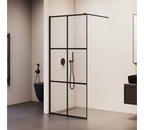 Душевая перегородка RGW, 70×200 см, WA-011-B, чёрный/прозрачное (принт)/8 мм, 35101170-84
