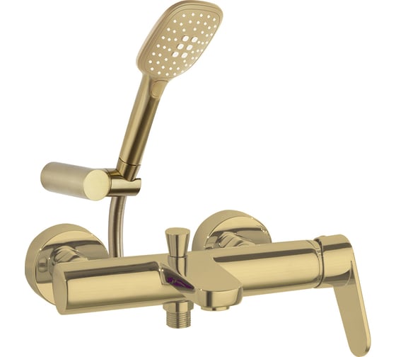 Смеситель для ванны с душевым комплектом Ramon Soler ALEXIA золото 360501Q3OC