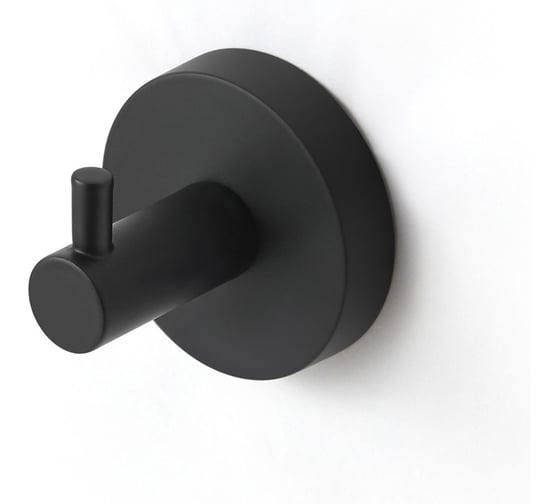 Крючок одинарный IDDIS, черный матовый, сплав металлов, Sena, SENSB01i41