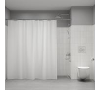Штора для ванной IDDIS, 200×240 см, Полиэстер, белый, BL08P24i11