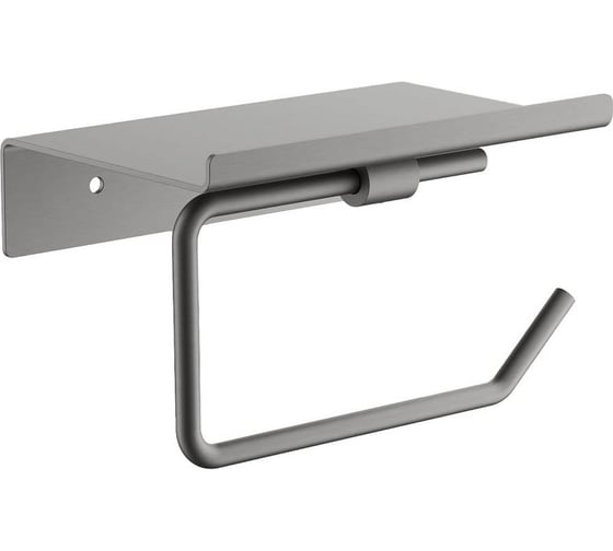 Держатель для туалетной бумаги с полочкой Maretti Torino-GM, оружейная сталь TRGM51P12