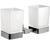 Стакан для ванной комнаты двойной Maretti Torino-GM, оружейная сталь TRGM542P43