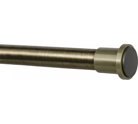 Карниз для ванной комнаты и кольца (комплект) Bath Plus 70×120 см, латунь KNmnAK-024