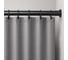 Карниз для ванной комнаты и кольца (комплект) Bath Plus 70×120 см, черный матовый KNmnAK-021 5