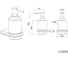 Дозатор жидкого мыла Knotlor бронза LD103RB 3