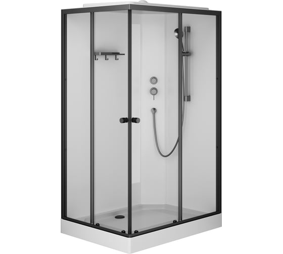 Кабина душевая AM.PM X-Joy прямоугольная, 120×90 см, профиль матовый черный, стекло прозрачное W94C-403-12090BT