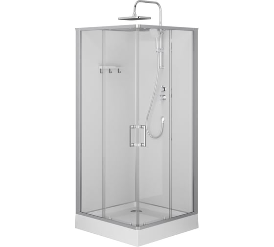 кабина душевая 90x90 квадратн, профиль хром мат, стекло прозрачн AM.PM Above W9XC-403-9090MT