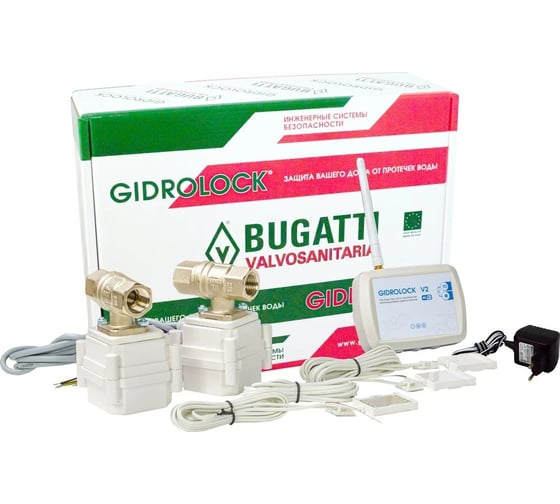 Система защиты от протечек воды Gidrolock Bugatti WIFI 1/2 087866