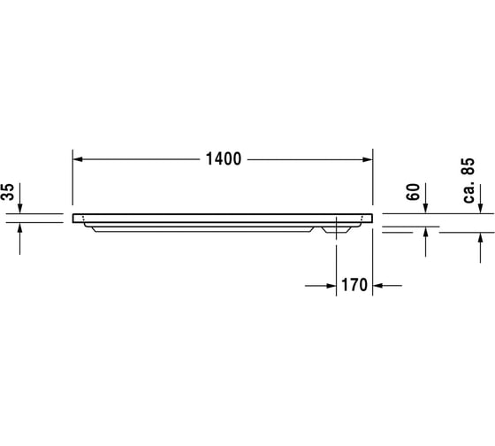 Душевой поддон Duravit D-Code Antislip 720095000000001 00283123