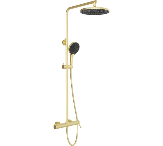 Душевая система со смесителем Aqueduto CHUVA, шлифованное золото CHU0150