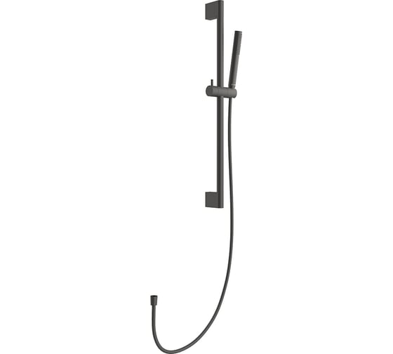Душевой гарнитур Aqueduto AQD CHUVA, душ-палочка, штанга 700 мм, оружейная сталь CHU2545