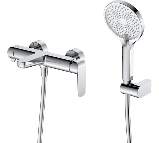 Смеситель для ванны с душем DQ Dusseldor короткий излив, хром DA1723201