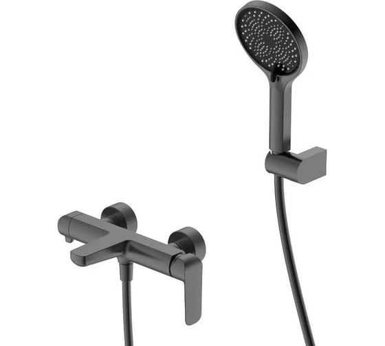 Смеситель для ванны с душем DQ DQ Dusseldor короткий излив, графит DA1723206