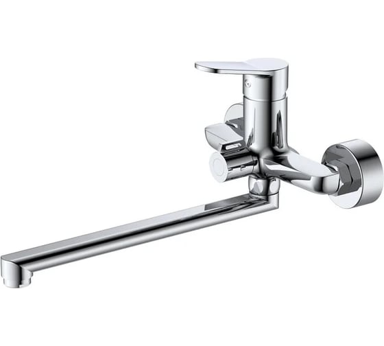 Смеситель для ванны с душем DQ Leipzig длинный излив, хром DA1763301