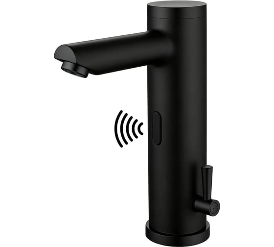 Смеситель для раковины Santi Line PHOTOCELL инфракрасный, чёрный матовый SL-9025MB