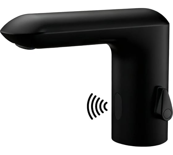 Смеситель для раковины Santi Line PHOTOCELL инфракрасный, чёрный матовый SL-9027MB