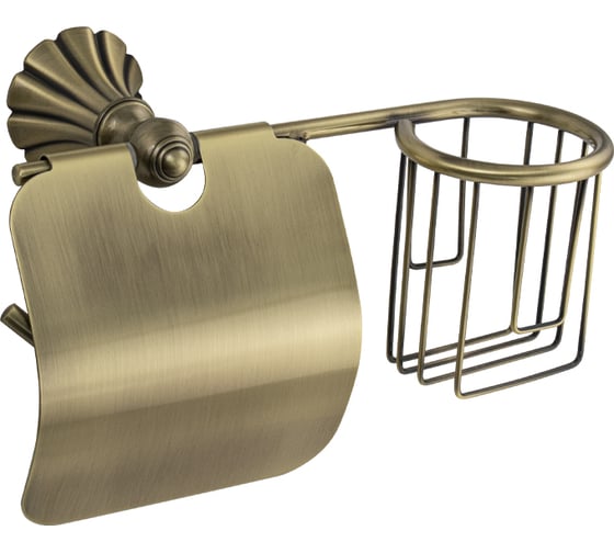 Держатель туалетной бумаги с экраном и освежителя воздуха Санакс серия МАГНУС, цвет БРОНЗА 95244