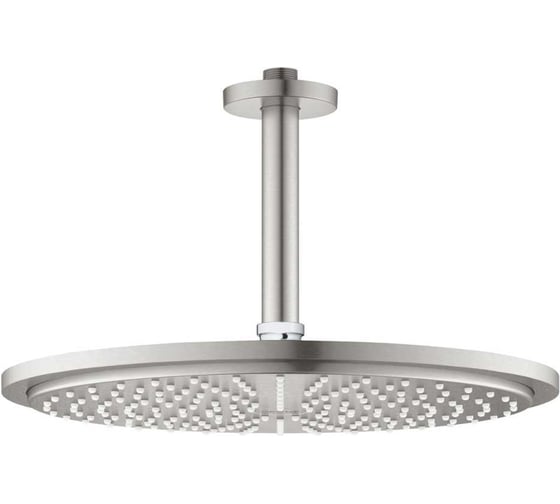 Верхний душ Grohe Rainshower Cosmopolitan 310, 8 л/мин, 1 режим, 142 мм, суперсталь 26067DC0