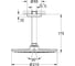 Верхний душ Grohe Rainshower Cosmopolitan Metal 210, 8,5 л/мин, 1 режим, 142 мм, хром 26063000 3