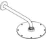 Верхний душ Grohe Rainshower Cosmopolitan 210, 8,5 л/мин, 1 режим, 286 мм, хром 26062000 6