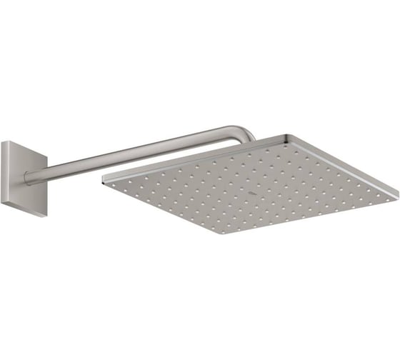 Верхний душ Grohe Rainshower Mono 310 Cube, 7,5 л/мин, 1 режим, 422 мм, суперсталь 26564DC0
