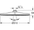 Верхний душ Grohe Rainshower Mono 310, 7,5 л/мин, 1 режим, хром 26562000 5