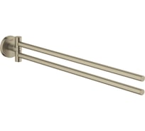 Держатель для полотенца Grohe Essentials двойной, поворотный, никель матовый 40371EN1