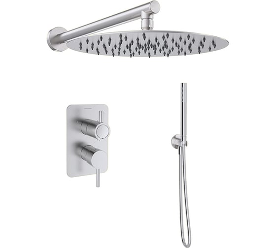 Встраиваемый смеситель для душа Ramon Soler ODISEA на 2 выхода с тропическим и ручным душем K3915122