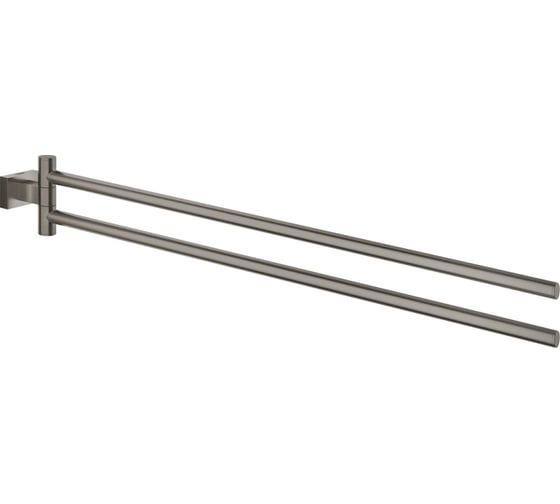 Держатель для полотенца Grohe Essentials Cube двойной, поворотный, темный графит матовый 40624AL1