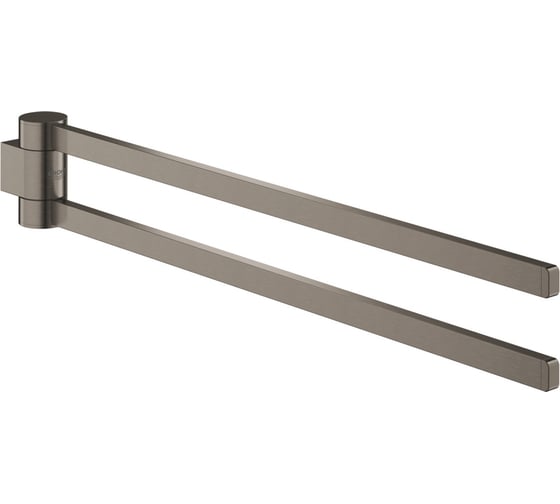 Держатель для полотенца Grohe Selection 400 мм, двойной, поворотный, темный графит матовый 41063AL0