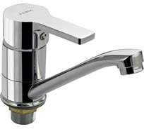 Смеситель для кухни и раковины FABIA шаровый, картридж 40 мм, поворотный корпус, излив 15 см, цвет хром 385014s