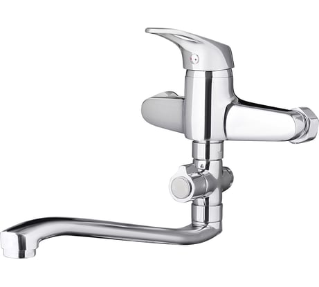 Смеситель для ванны SMT SMART SM91 - 08 C35 длинный 350 мм с кривым изливом, SM91-08(C35)