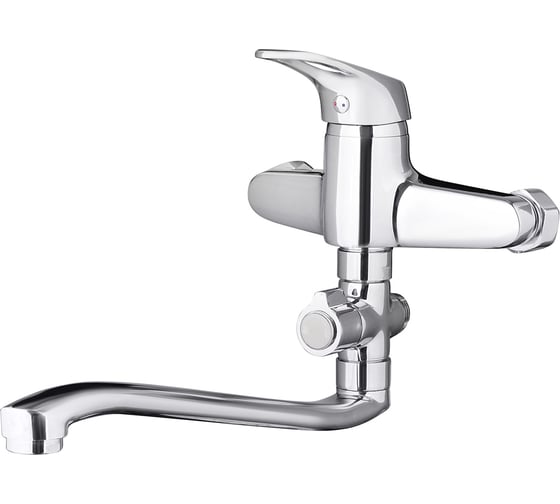 Смеситель для ванны SMT SMART SM91 - 08 C35 длинный 350 мм с кривым изливом, SM91-08(C35)