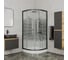 Душевой уголок Bauedge BAU Dream с поддоном 100x100х195, прозрачное закаленное стекло, с черной мозаикой, 5 мм TY0045 1