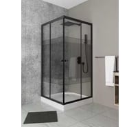 Душевой уголок Bauedge BAU Stil pattern квадратный, 100х100х195, с поддоном 12,5 см, закаленное стекло TY0051