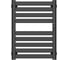 Полотенцесушитель дизайнерский электрический Bauedge BAU Elite Elegant Black 60х45, подключение справа, черный AF0028 3