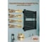 Полотенцесушитель дизайнерский электрический Bauedge BAU Elite Elegant Black 60х45, подключение справа, черный AF0028 4
