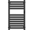 Полотенцесушитель дизайнерский электрический Bauedge BAU Elite Elegant Black 80х45, подключение справа, черный AF0025 1