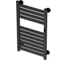 Полотенцесушитель дизайнерский электрический Bauedge BAU Elite Elegant Black 80х45, подключение справа, черный AF0025 3
