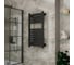 Полотенцесушитель дизайнерский электрический Bauedge BAU Elite Elegant Black 80х45, подключение справа, черный AF0025 6