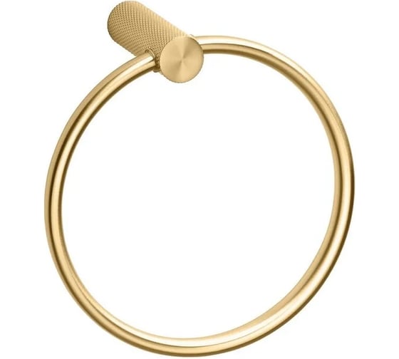 Полотенцедержатель круглый Bemeta AURIA матовая, светлое золото 171204060
