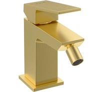 Смеситель для биде Vitra Minimax Square однорычажный брашированное золото латунь A4372625EXP
