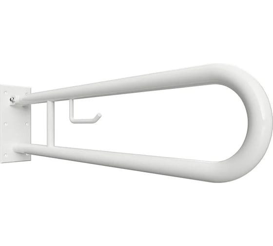 Oткиднoй U-образный поручень с держателем туалетной бумаги Bemeta HELP 600 мм, белый 301406274
