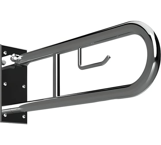 Oткиднoй U-образный поручень с держателем туалетной бумаги Bemeta HELP 850 мм, нержавейка 301406321