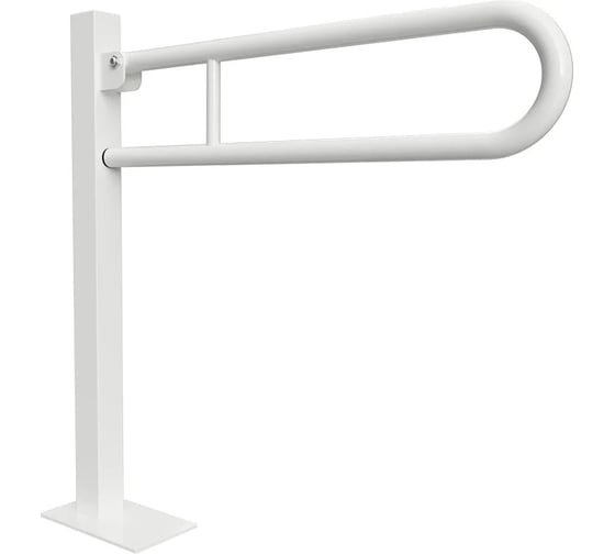 Складной U-образный поручень Bemeta HELP 813 мм, белый с опорной ножкой 301107304