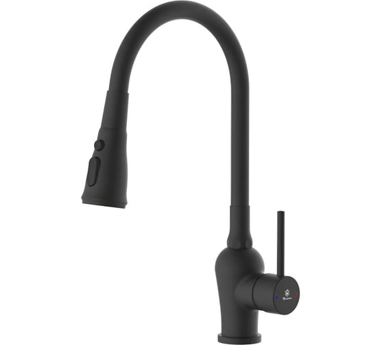 Смеситель для кухни DIADONNA с гибким изливом D46-0014BL