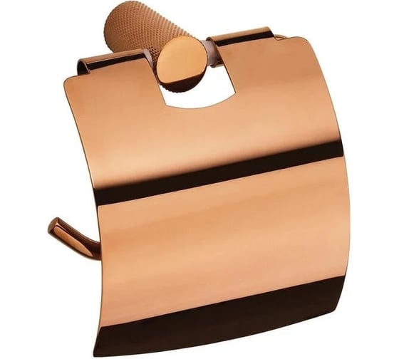 Держатель туалетной бумаги с крышкой Bemeta ГЛАСЕРА / GLACERA  полированная, золотая медь 175112012