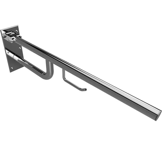 Oткиднoй U-oбpaзный пopучeнь Bemeta ДОСТУПНАЯ СРЕДА / HELP с держателем туалeтнoй бумаги, 760 мм, нержавейка шлиф 301102772