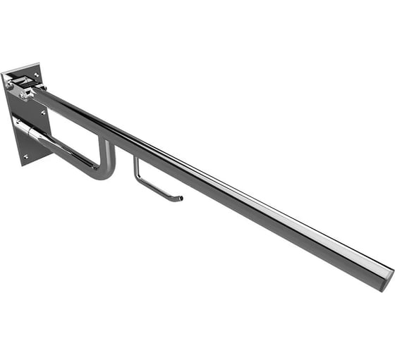 Oткиднoй U-oбpaзный пopучeнь Bemeta ДОСТУПНАЯ СРЕДА / HELP с держателем туалeтнoй бумаги, 850 мм, нержавейка глянец 301102781