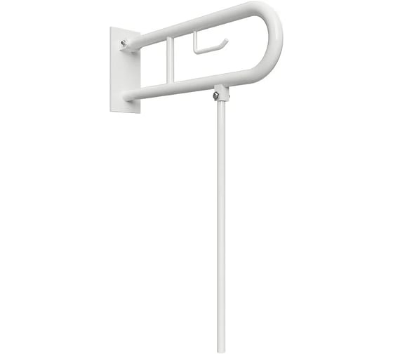 Oткиднoй U-oбpaзный пopучeнь Bemeta ДОСТУПНАЯ СРЕДА / HELP с опорной ножкой, с держателем туалeтнoй бумаги, с крышкой, 813 мм 301407283N